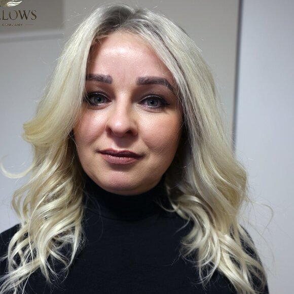 Platinum Blonde Human Hair Wig - Picture 1 of 11